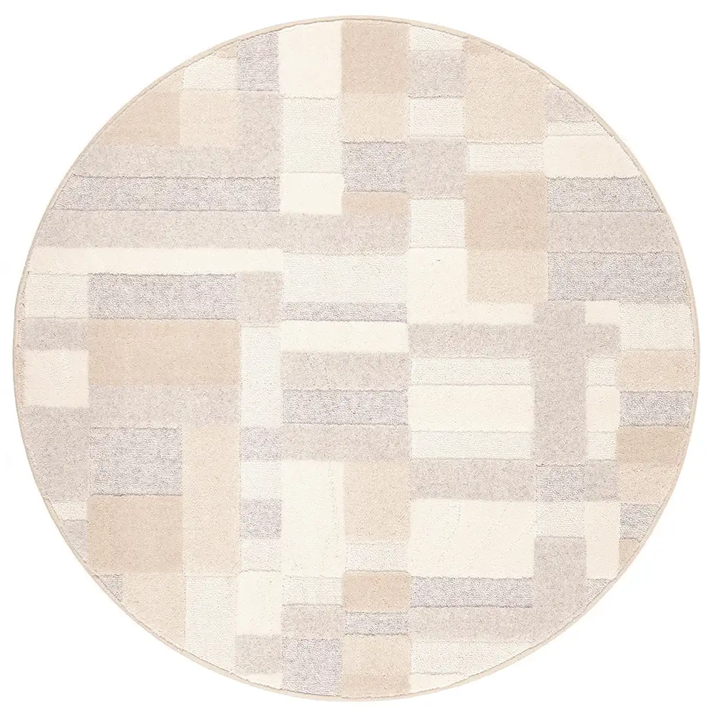 VM Carpet Domino beige matto pyöreä