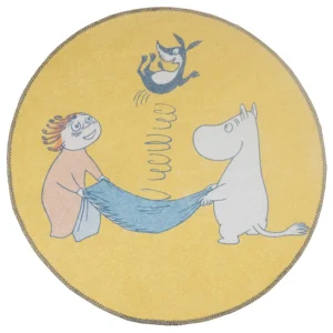 Jippii! -muumimatto lastenhuoneeseen pyöreä matto
